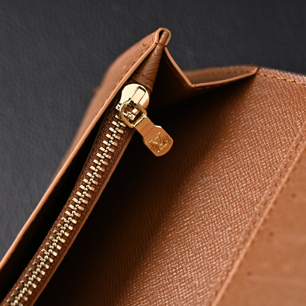 Louis Vuitton Brazza Wallet – Monogram Eclipse Canvas Long Bifold (M61697) - Classic LV Monogram Brown
