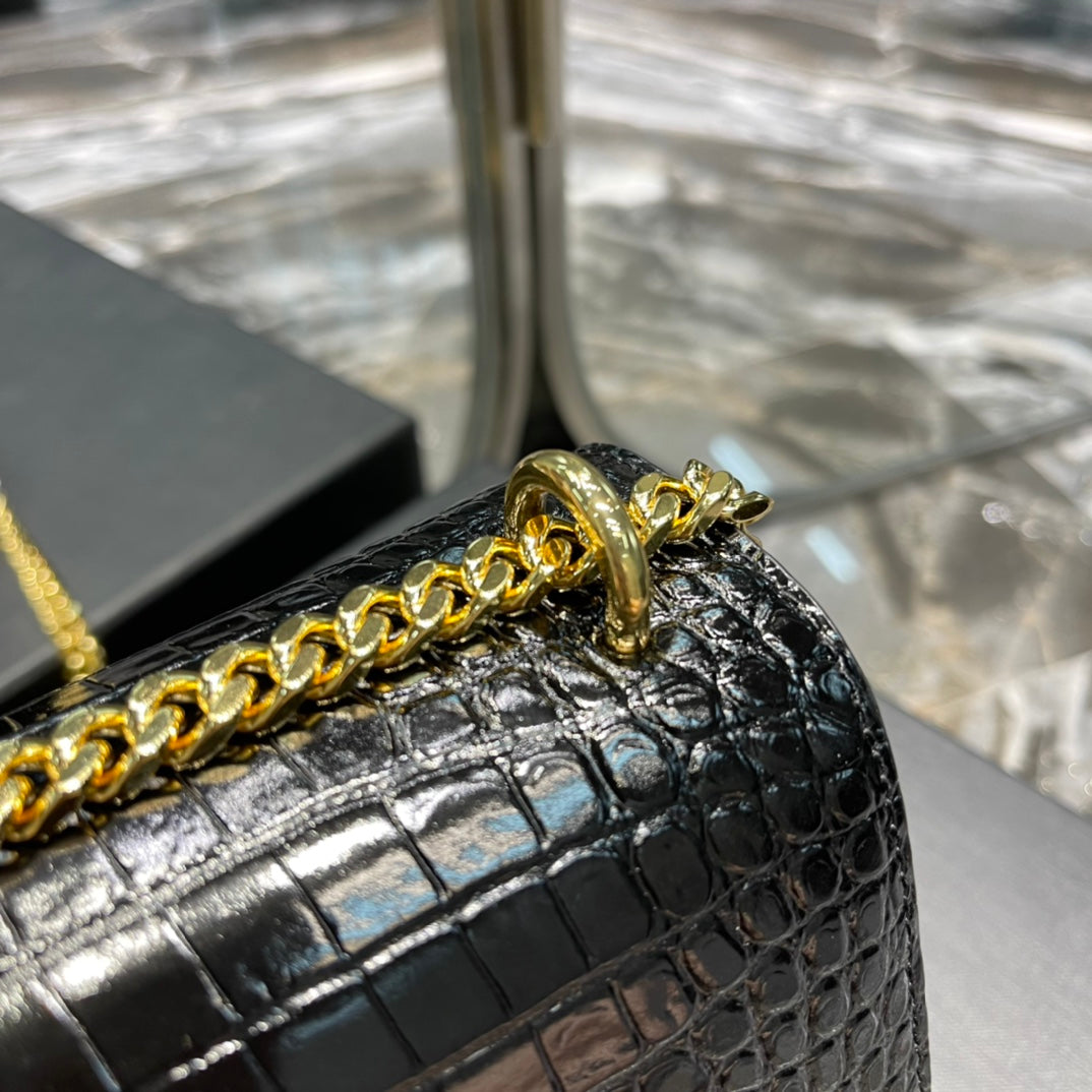 YSL Sunset Bag Small - Black