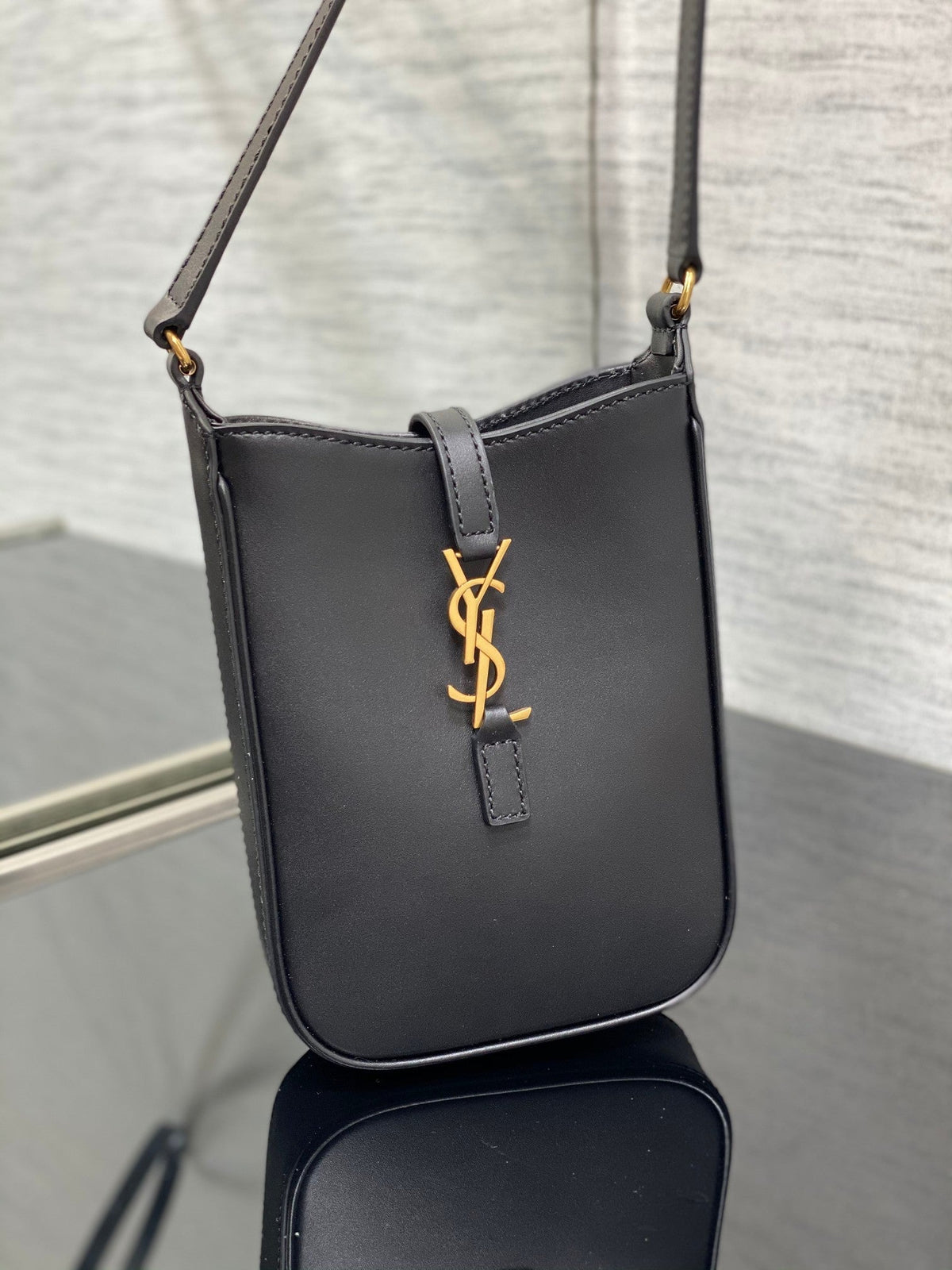 YSL Le 5 a 7 Mini Black Bag
