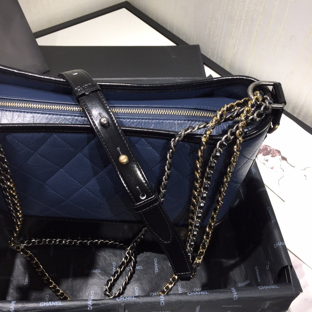 Chanel's Gabrielle Large Hobo Bag - Blue & Brown