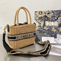 Dior Lady Oblique Bag - Straw