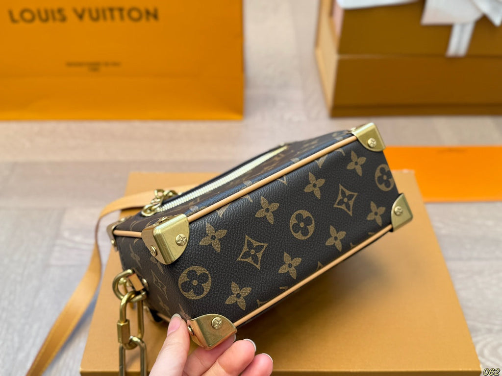 Louis Vuitton LV Soft Trunk Box Bag Satchel Bag - Brown