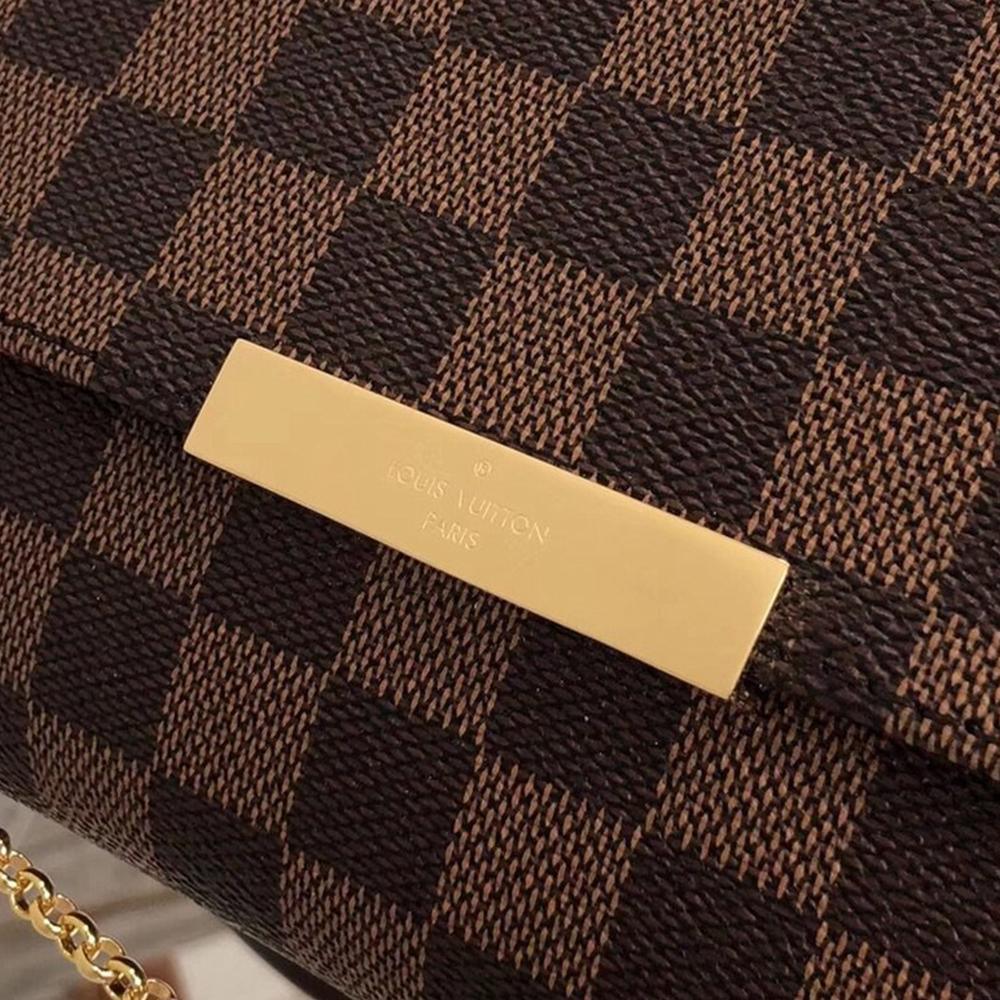 LV Favorite MM Damier Ebene Shoulder Bag