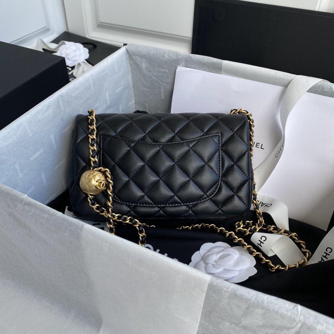 Chanel Pearl Crush Mini Flap Bag - Black