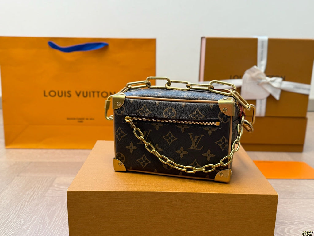 Louis Vuitton LV Soft Trunk Box Bag Satchel Bag - Brown