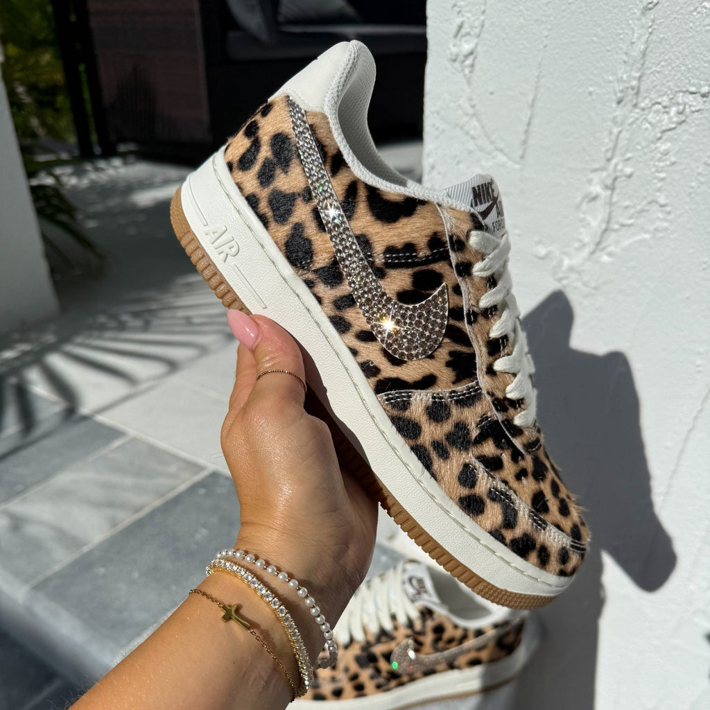 Swarovski x Nike Leopard Air Force 1 Sneakers