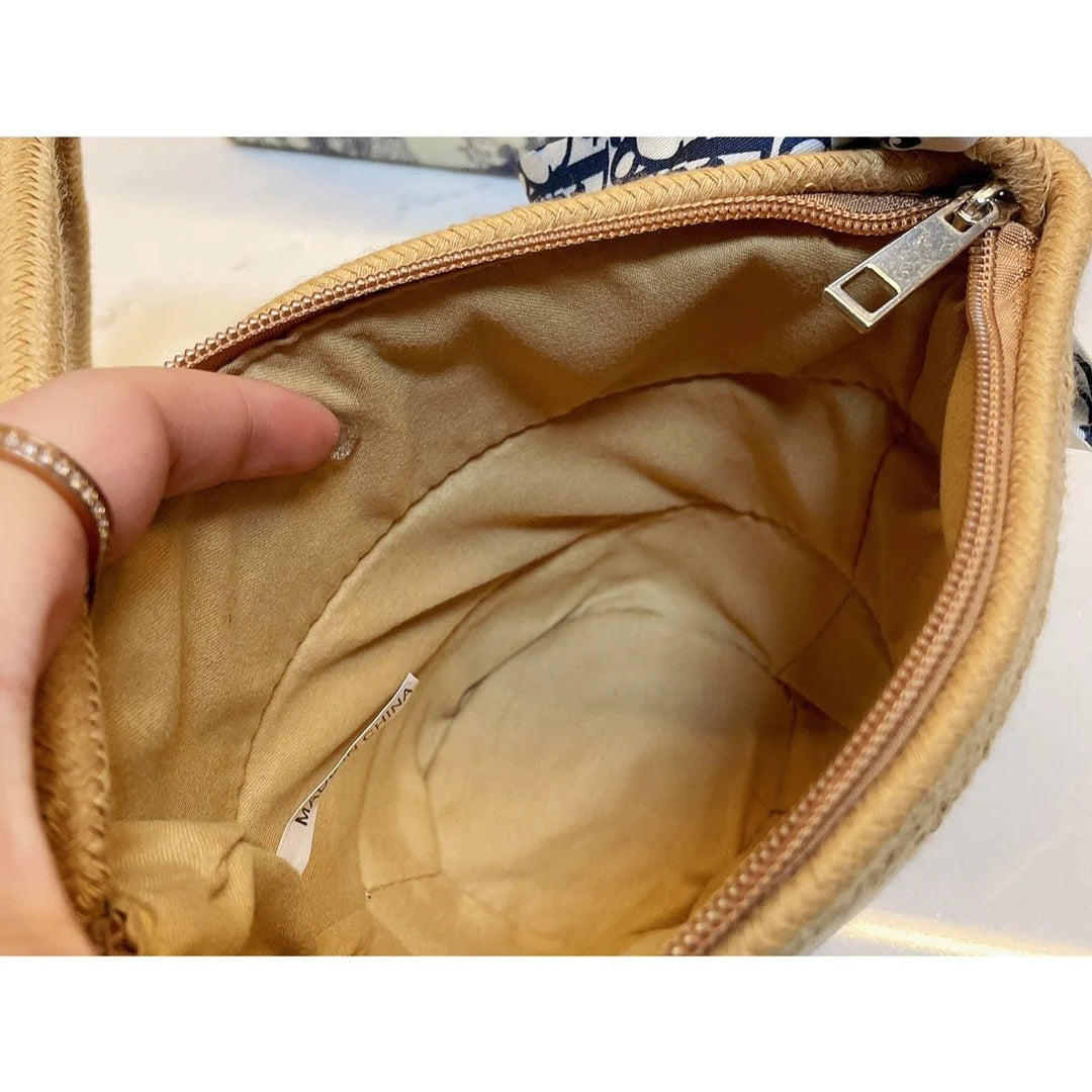 Dior Lady Oblique Bag - Straw