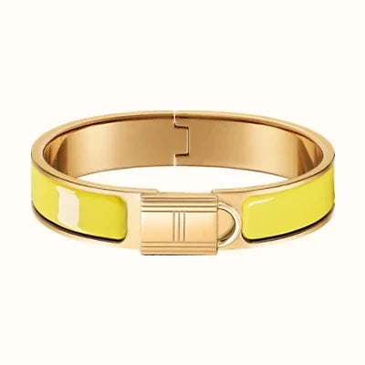 Hermes Clic Cadenas Yellow Bracelet