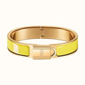 Hermes Clic Cadenas Yellow Bracelet