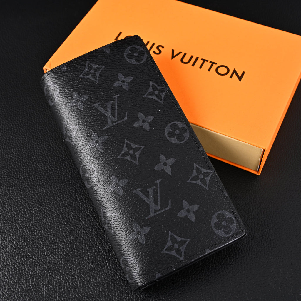 Louis Vuitton Brazza Wallet – Monogram Eclipse Canvas Long Bifold (M61697) - Classic LV Monogram Brown