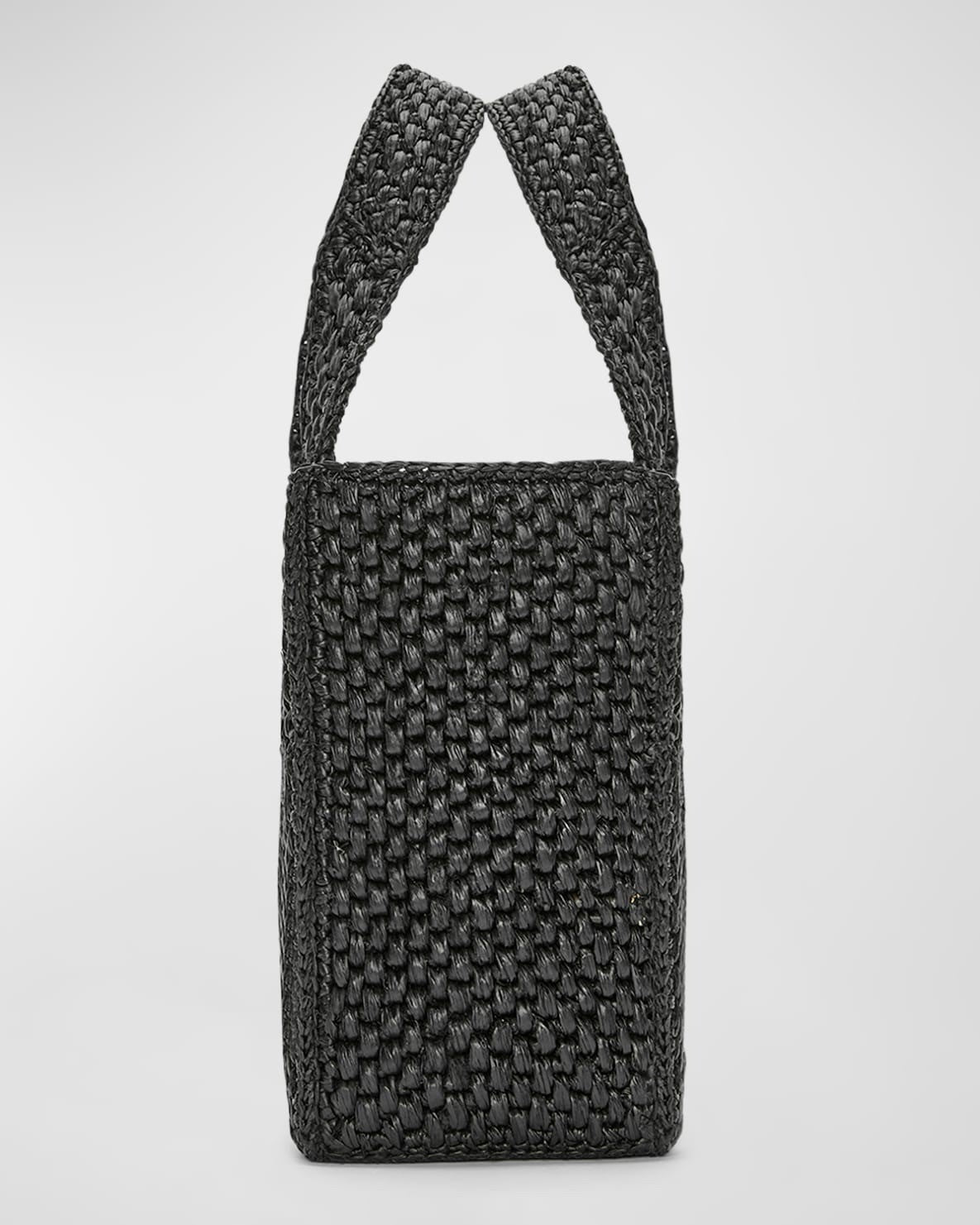 Loewe x Paula's Ibiza Font Tote Small Bag in Raffia