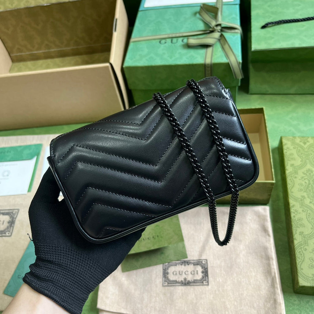 Gucci GG Marmont Belt Bag in Black 476433