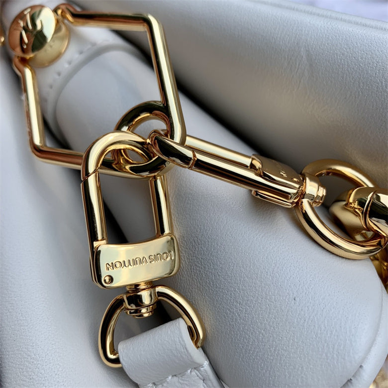 Louis Vuitton Coussin MM Bag Black - White