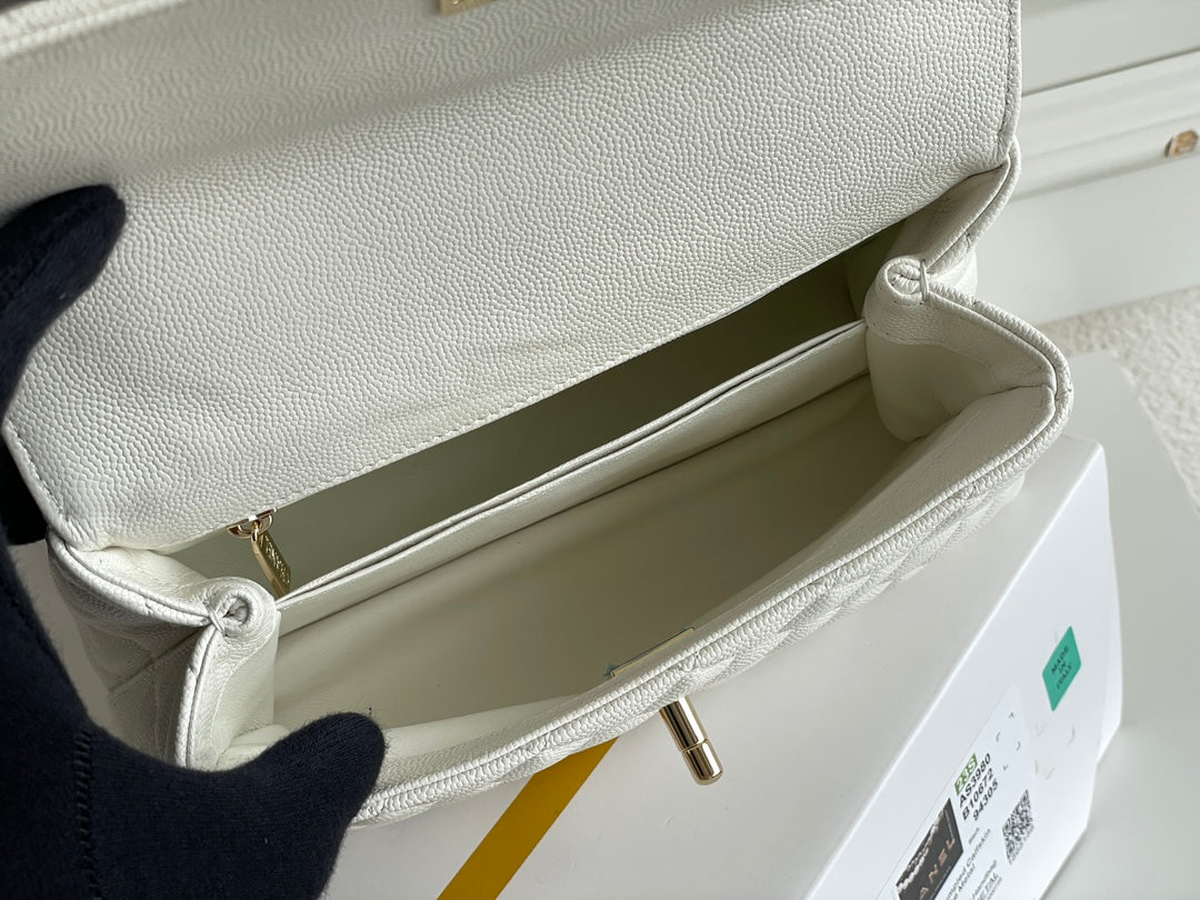 Chanel Coco Handle White Bag