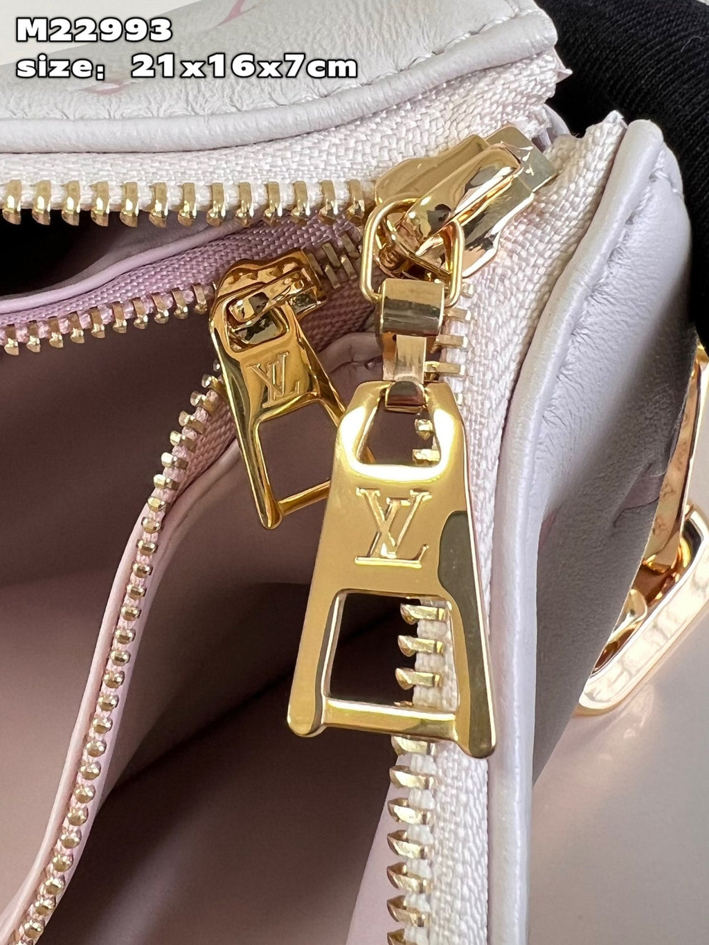 LV Coussin BB Monogram Canvas Shoulder Crossbody Bag with Chain Strap and Milkway Pastel Colors - White