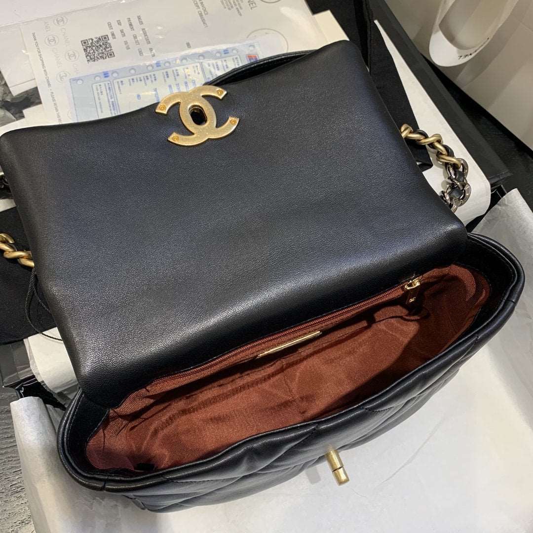 Chanel 19 Small Flap Bag Black