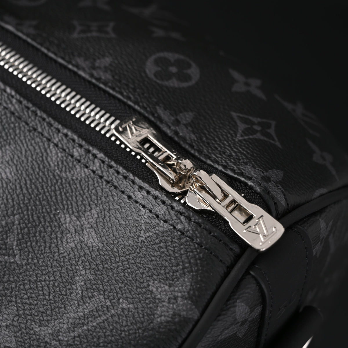 Louis Vuitton Keepall Bandoulière 50 Monogram Eclipse Travel Bag