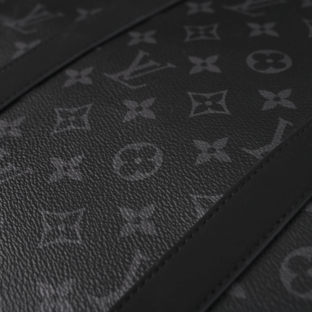 Louis Vuitton Keepall Bandoulière 50 Monogram Eclipse Travel Bag
