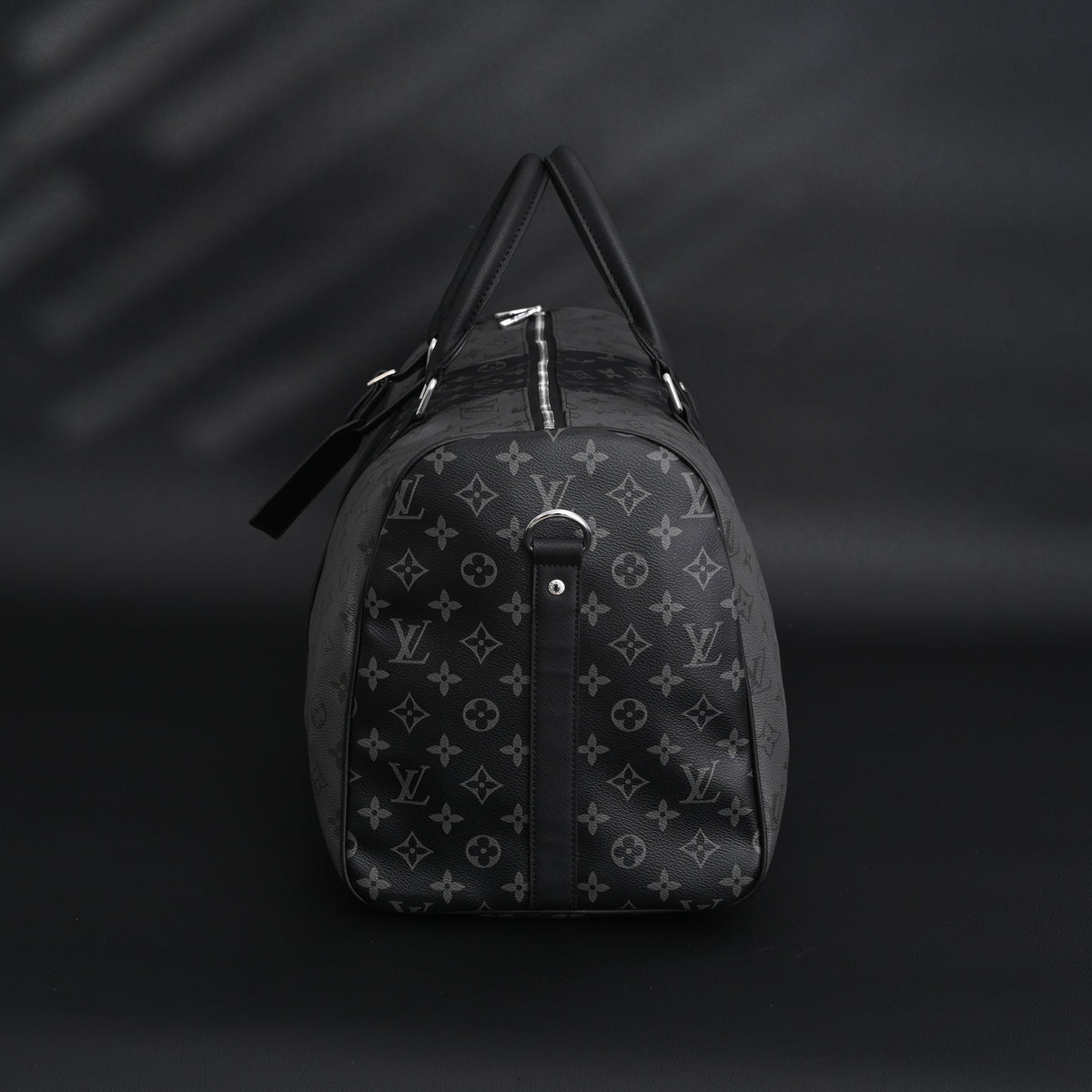 Louis Vuitton Keepall Bandoulière 45 Monogram Eclipse Travel Bag