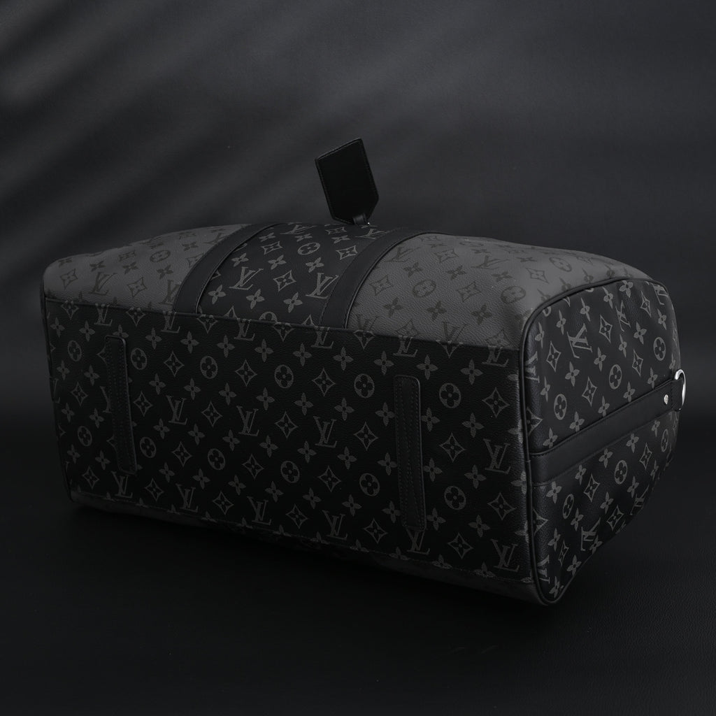 Louis Vuitton Keepall Bandoulière 45 Monogram Eclipse Travel Bag