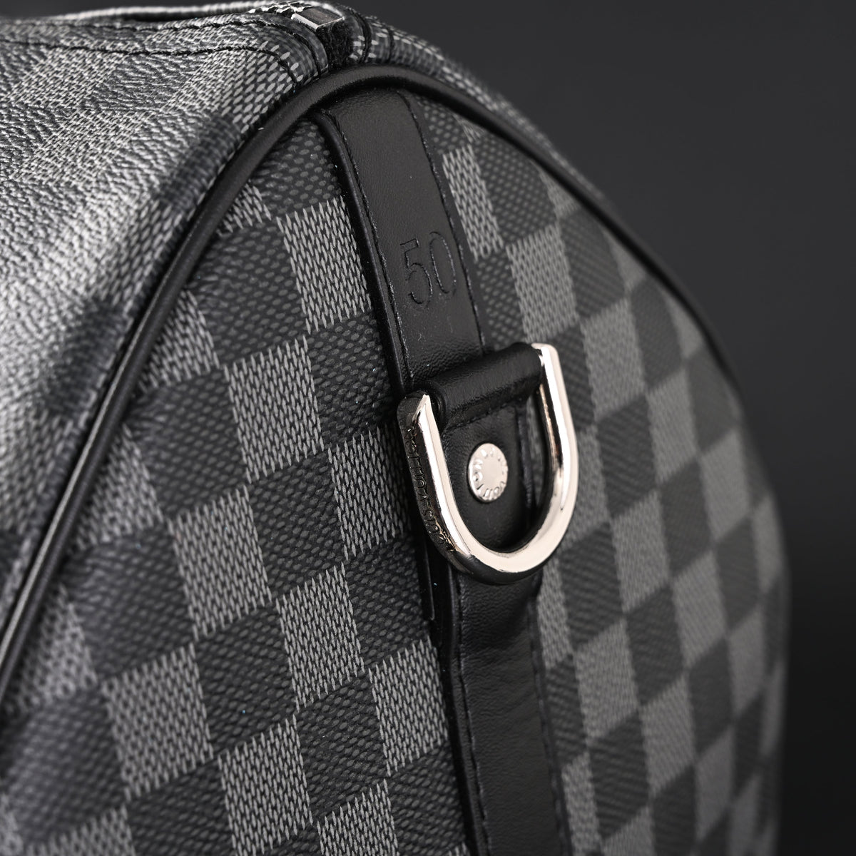 Louis Vuitton Keepall Bandoulière 45 Damier Graphite Canvas Travel Bag