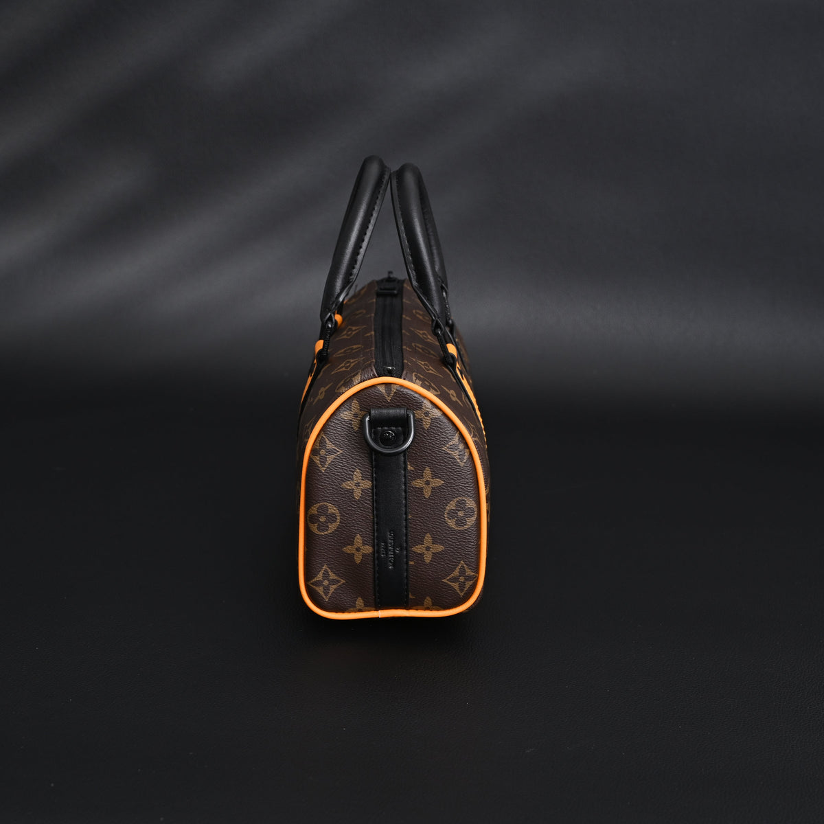 Louis Vuitton Keepall Bandoulière 50 – Monogram Canvas with Neon Orange Trim Travel Bag