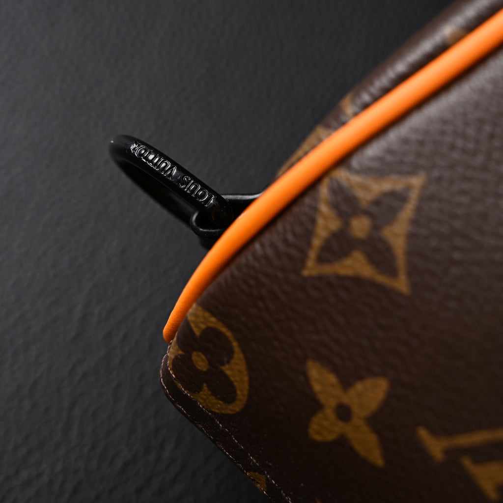 Louis Vuitton Keepall Bandoulière 50 – Monogram Canvas with Neon Orange Trim Travel Bag