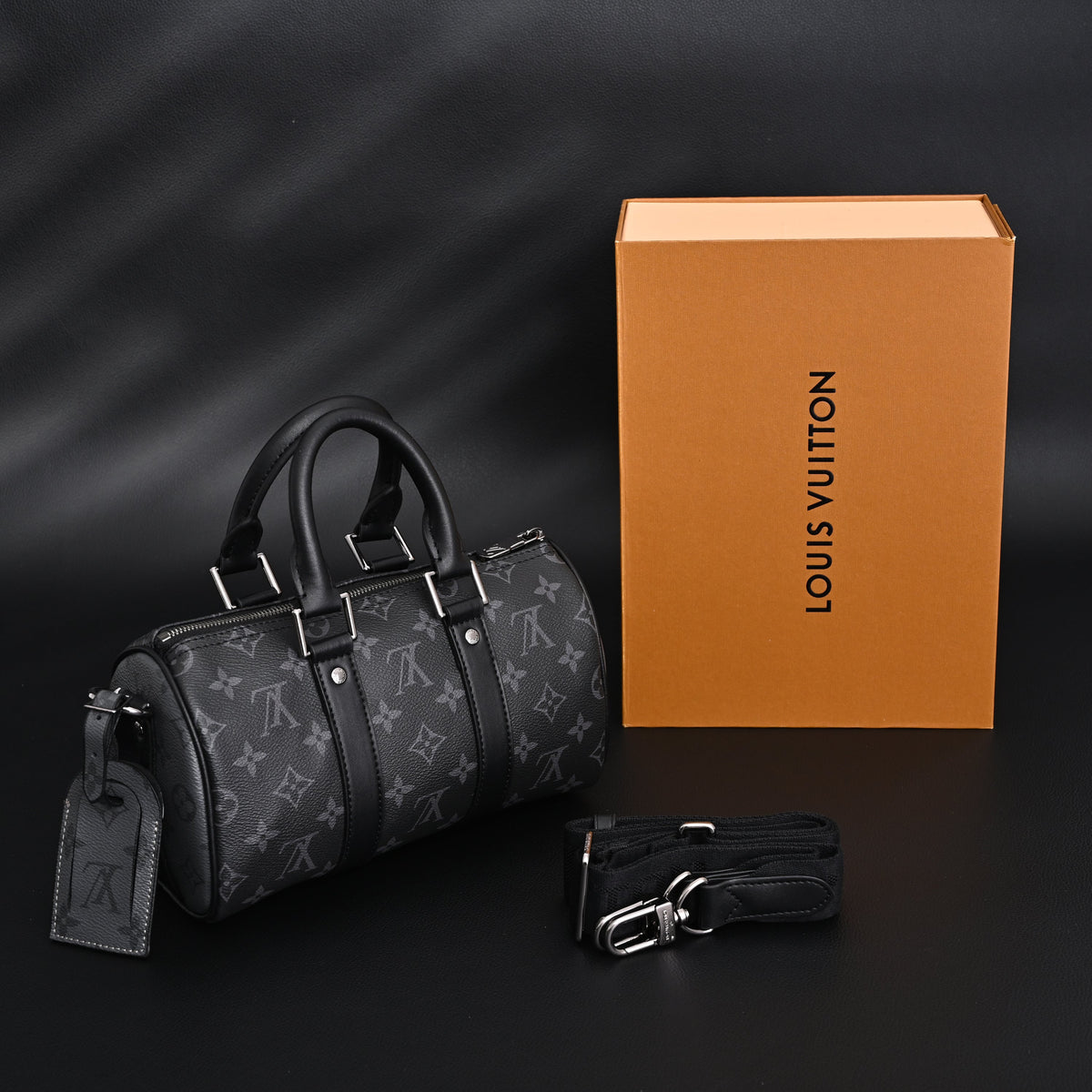 Louis Vuitton Keepall Bandoulière 50 – Monogram Eclipse Canvas Travel Bag