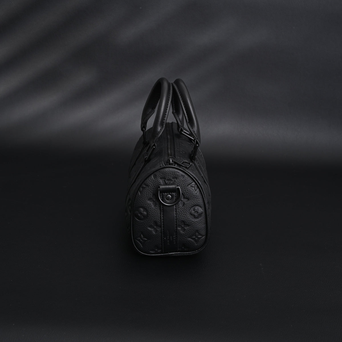 Louis Vuitton Keepall Bandoulière 50 – Monogram Shadow Black Leather Travel Bag