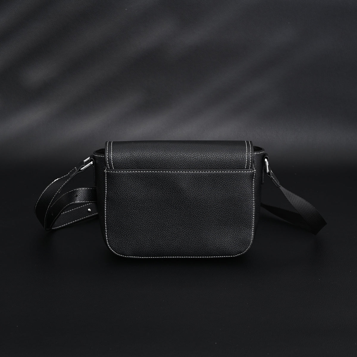 Dior Saddle Crossbody Bag – Black Grained Calfskin with Silver-Tone Hardware - Black with Silver-Tone Hardware