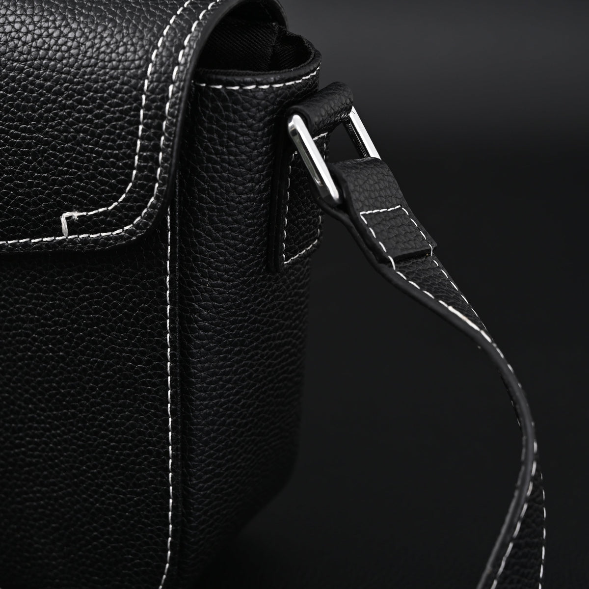 Dior Saddle Crossbody Bag – Black Grained Calfskin with Silver-Tone Hardware - Black with Silver-Tone Hardware