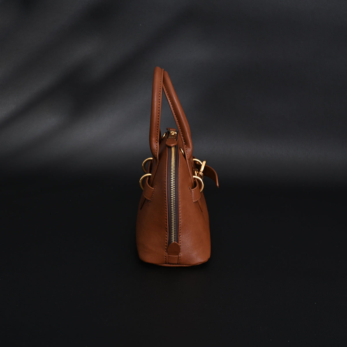 Gucci Horsebit 1955 Brown Leather Top Handle Bag - Classic Brown with Rich Texture