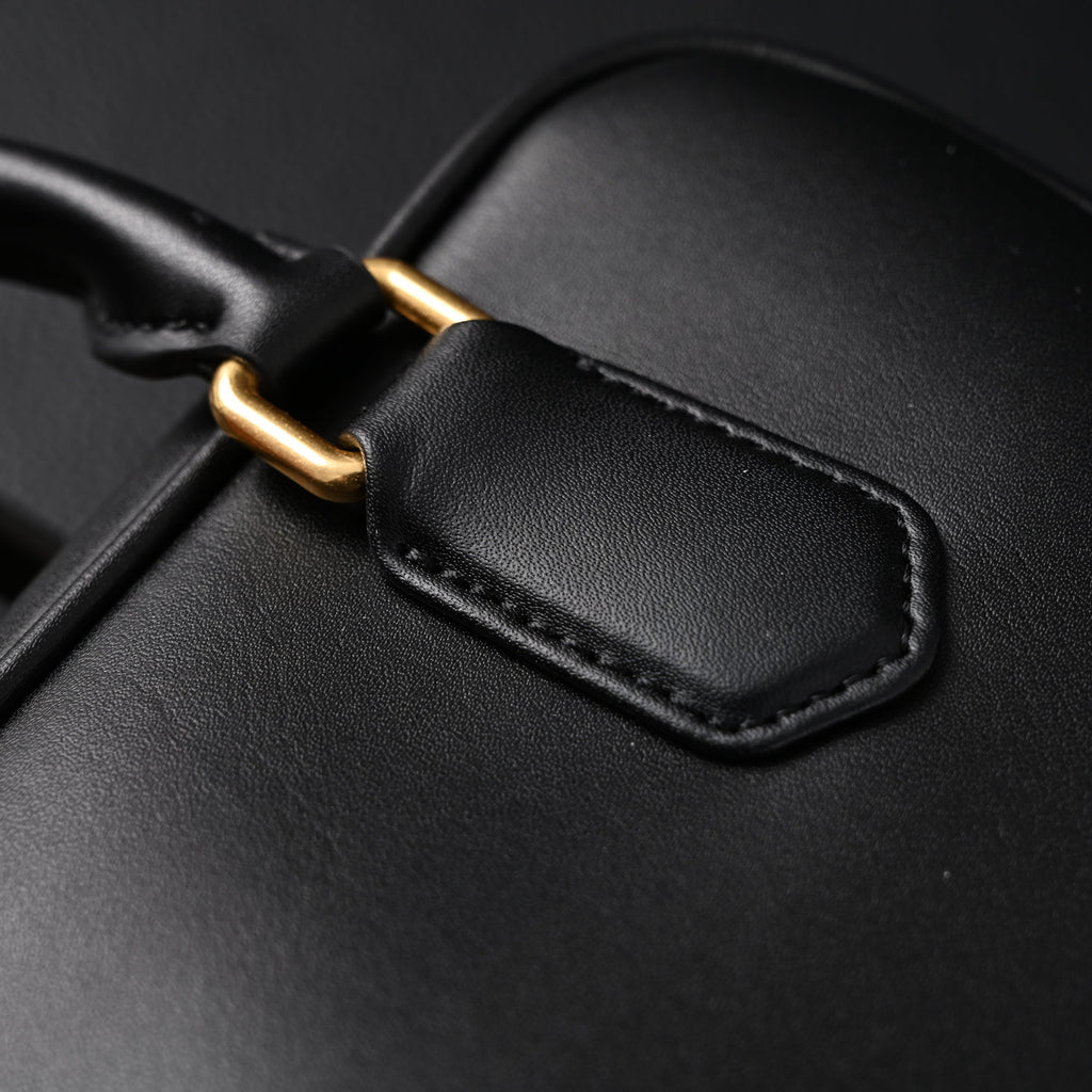 Miu Miu Leather Top Handle Satchel – Classic Black Satchel Bag