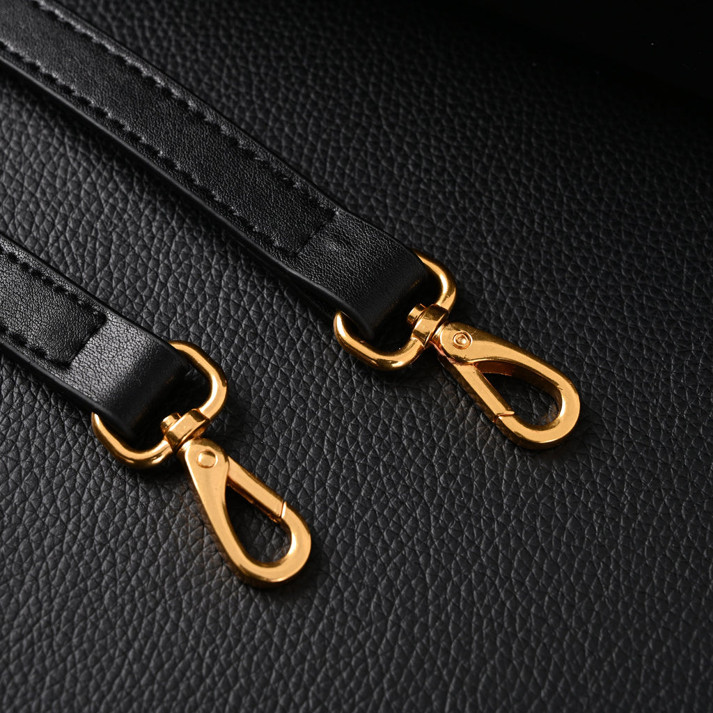 Miu Miu Black Matelassé Leather Satchel Bag – Mini Top Handle - Black with Gold-Tone Accents