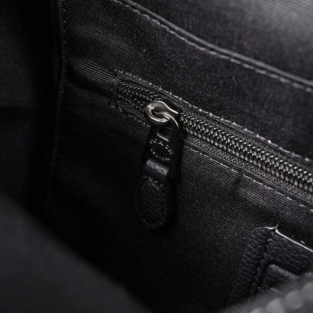 Coach Ch Sprint Backpack – Signature Canvas & Leather - Black / Grey Monogram