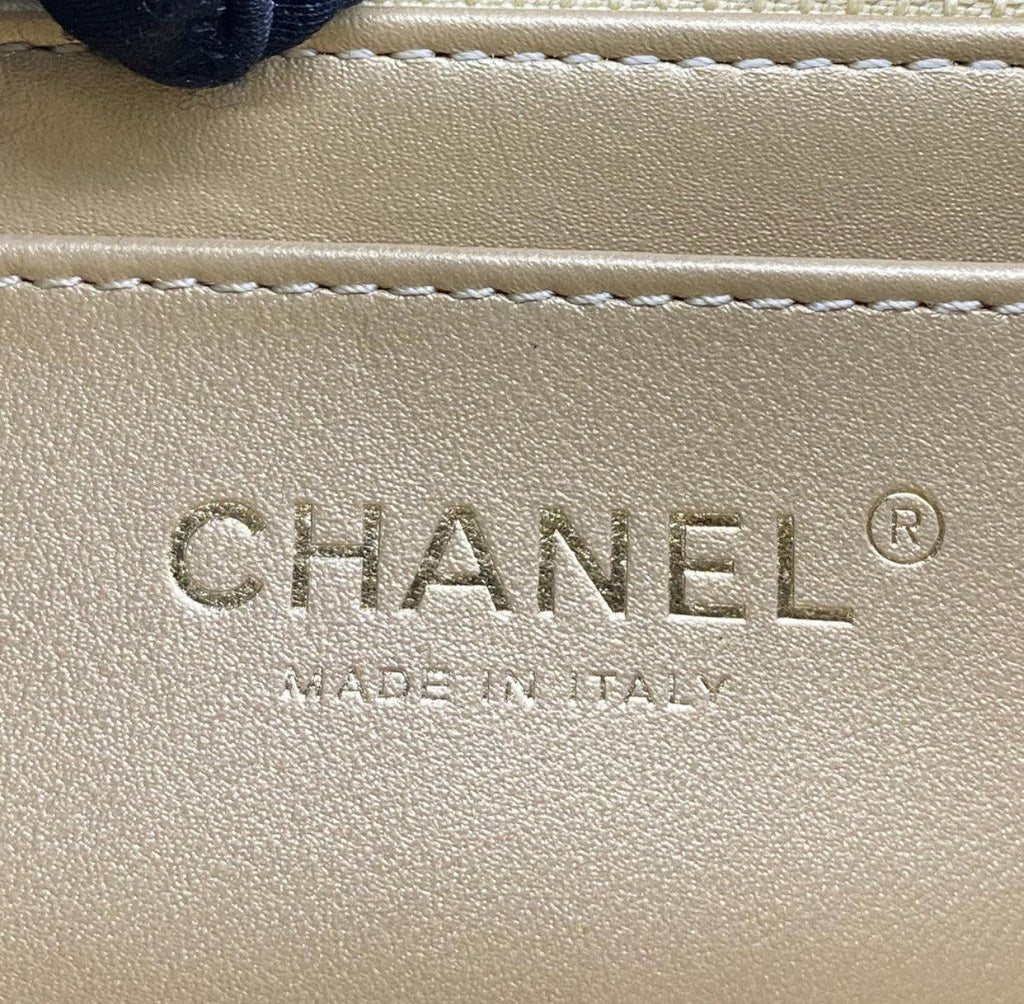 Chanel Pearl Crush Mini Rectangular Flap Bag - Black with Aged Gold-Tone Hardware