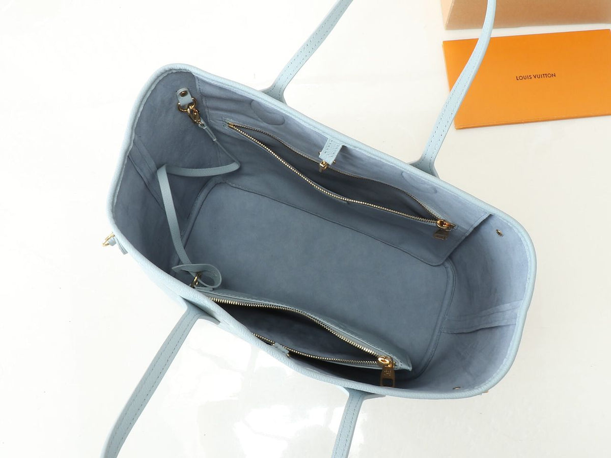 Louis Vuitton Neverfull MM Blue Hour Tote Bag