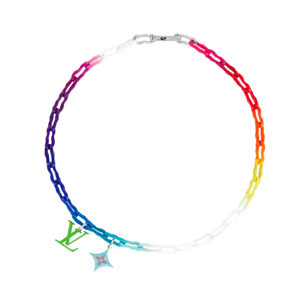 Louis Vuitton Rainbow Ceramic Chain Necklace