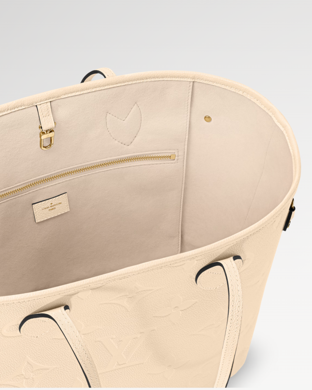 Louis Vuitton Neverfull MM Crème Beige Tote Bag
