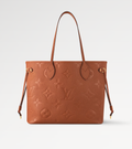 Louis Vuitton Neverfull MM Cognac Brown Tote Bag