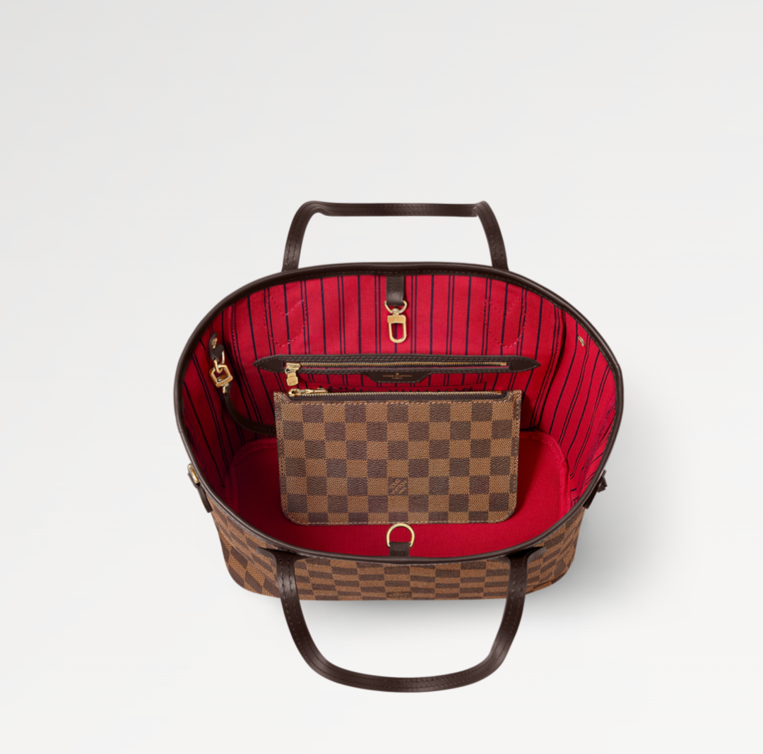 Louis Vuitton Neverfull PM Damier Ebene Tote Bag