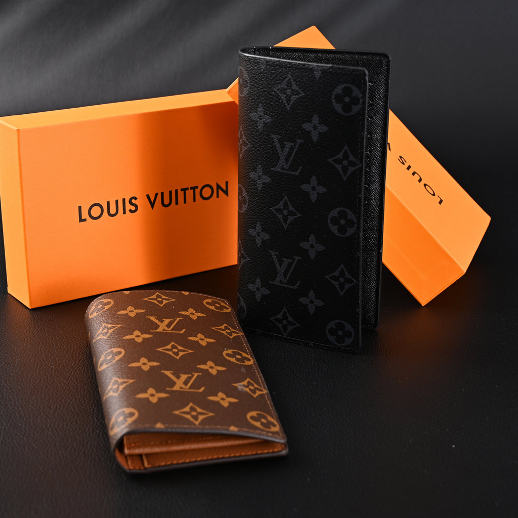 Louis Vuitton Brazza Wallet – Monogram Eclipse Canvas Long Bifold (M61697) - Classic LV Monogram Brown