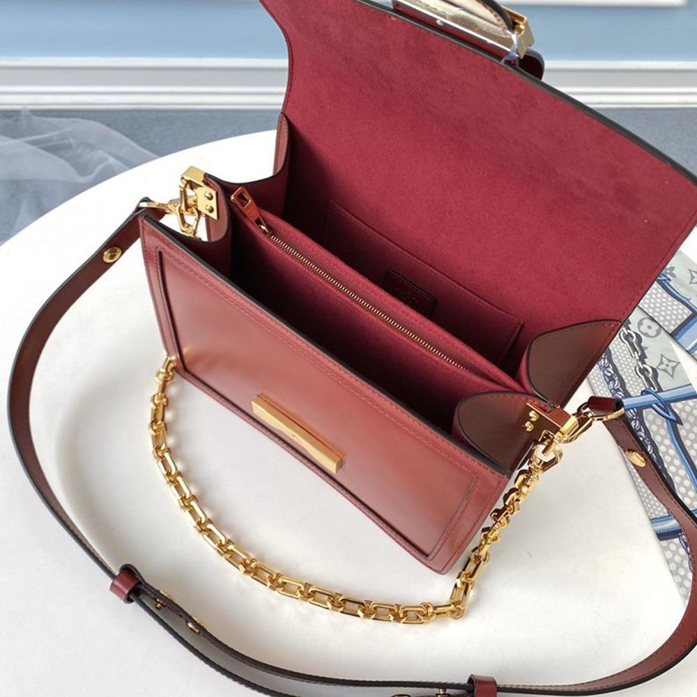 LV Dauphine MM Cherry Red Handbag