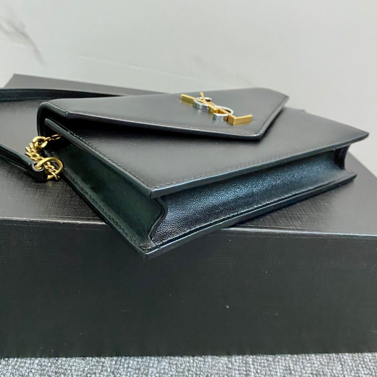 YSL Cassandra Shoulder Black Bag