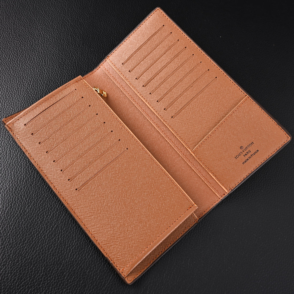 Louis Vuitton Brazza Wallet – Monogram Eclipse Canvas Long Bifold (M61697) - Classic LV Monogram Brown