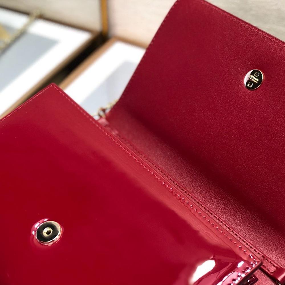 Dior 30 Montaigne Pouch - Cherry Red
