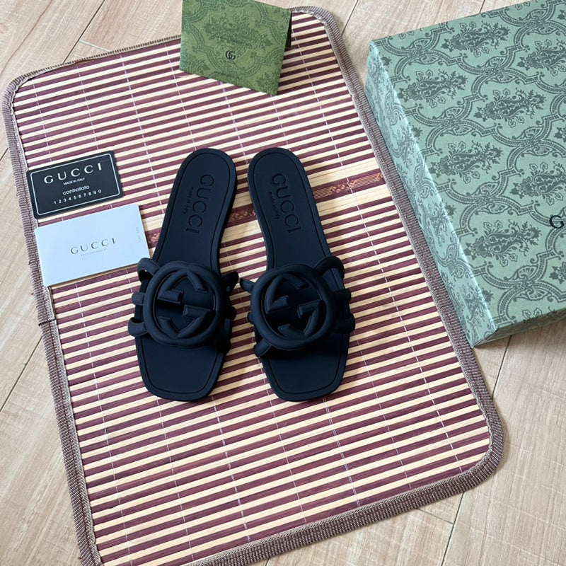 MJGS71 Women's Leather Slippers