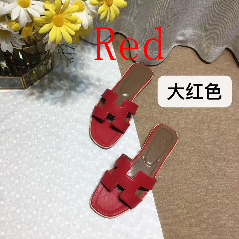 MJHS03 Women's Leather Slippers