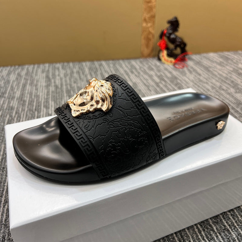 YVS7 Unisex Leather Slippers