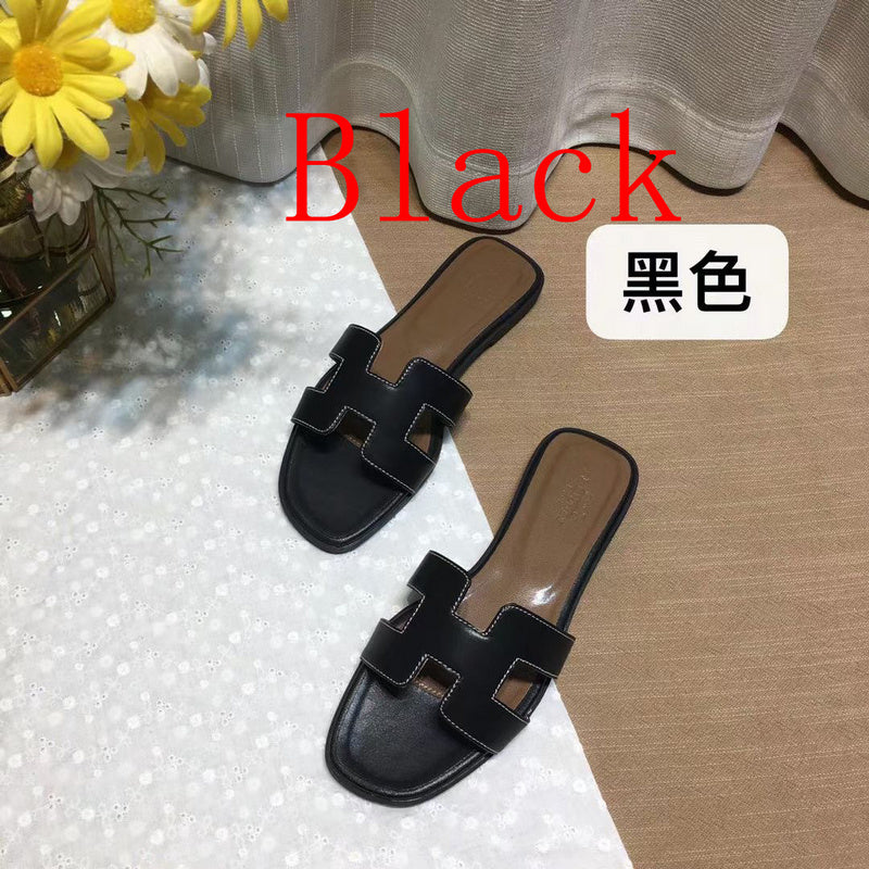 MJHS03 Women's Leather Slippers
